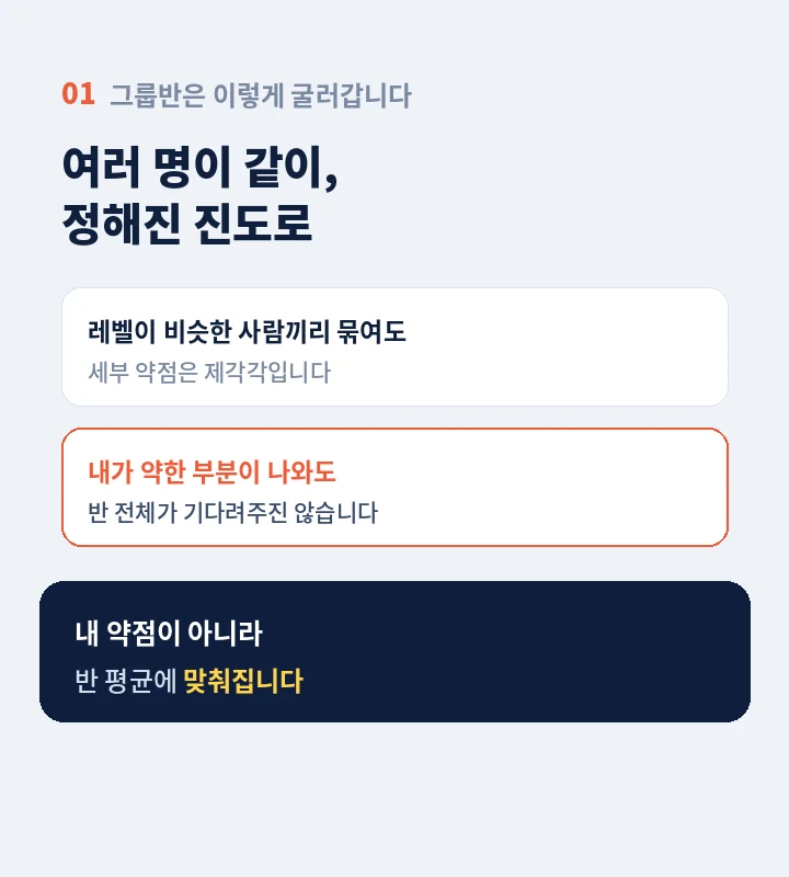 을지로4가역 성인영어학원 - 읽고 듣는 건 되는데 입만 열면 막히는 분