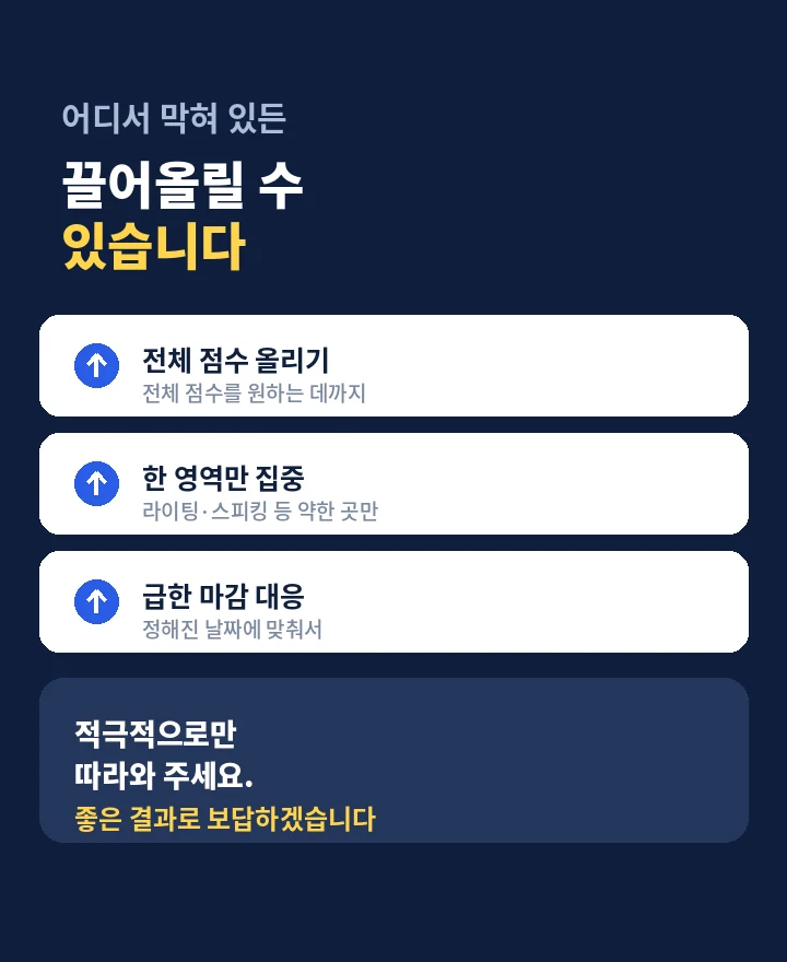 덕진구 아이엘츠과외 - 끝까지 함께하겠다는 약속