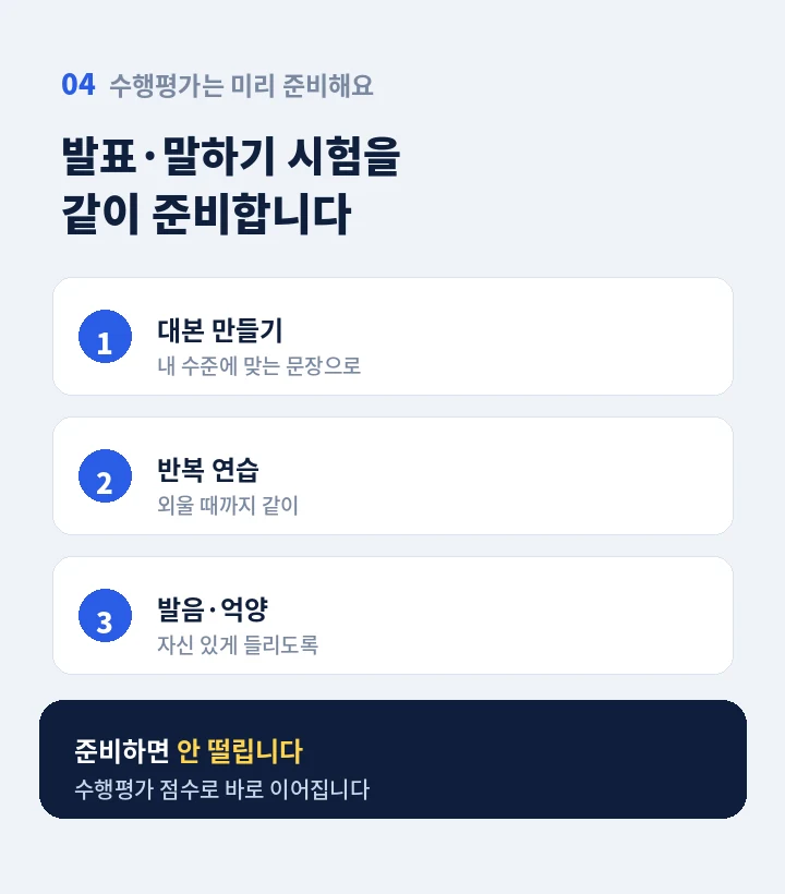 왕십리역 중학생영어회화 - 말하고 고치고 다시 말하는 수업 방식