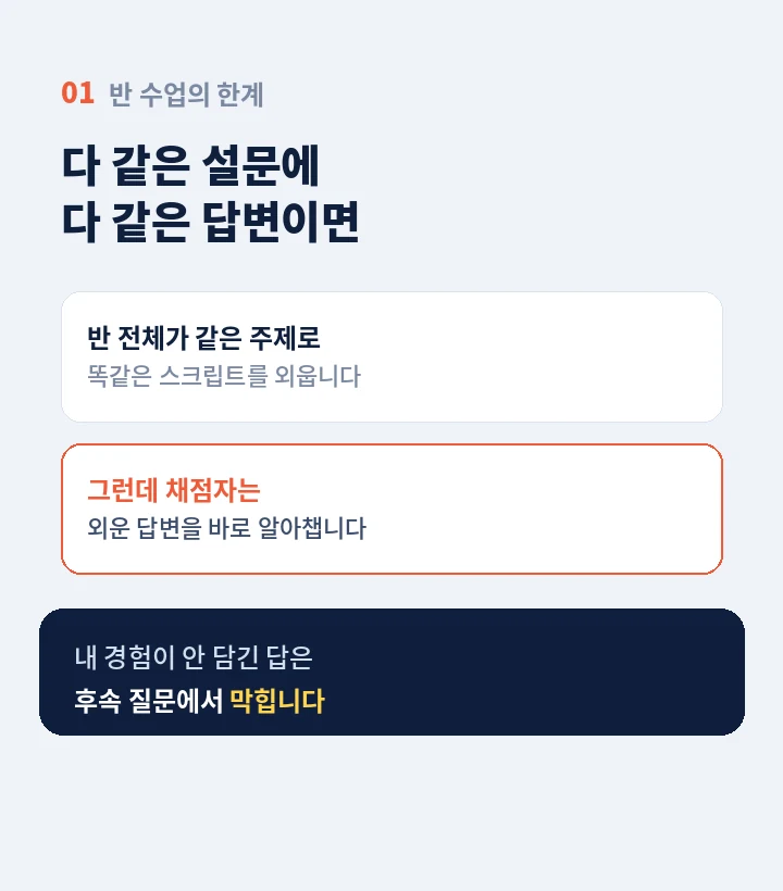 의창구 오픽학원 - 읽고 듣는 건 되는데 입만 열면 막히는 분