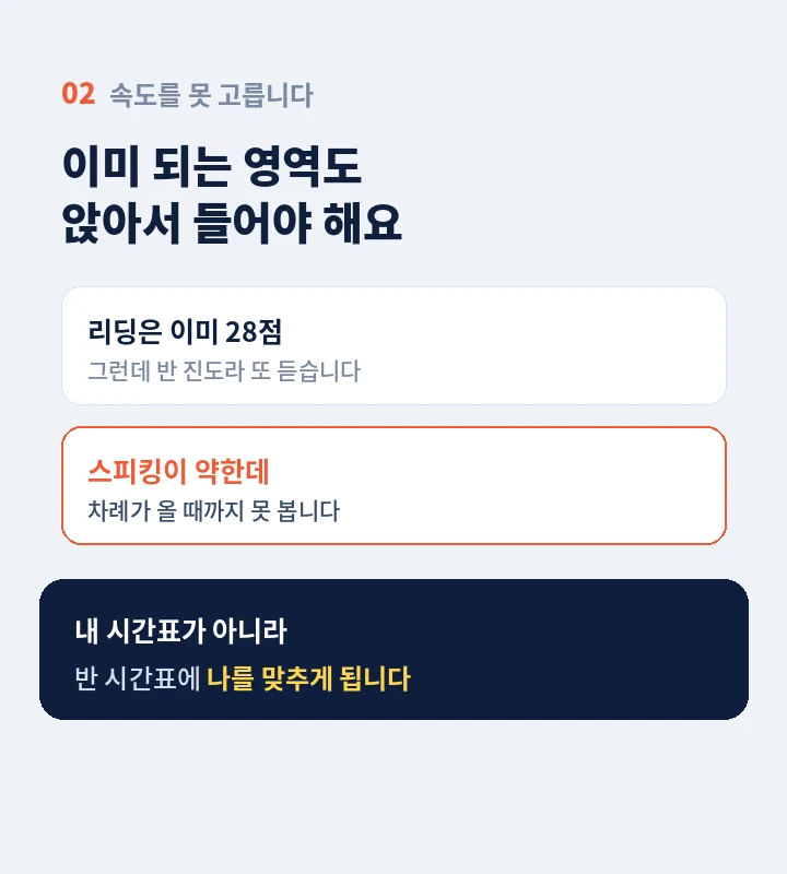 임당역 토플학원 - 말이 안 나오는 세 가지 이유